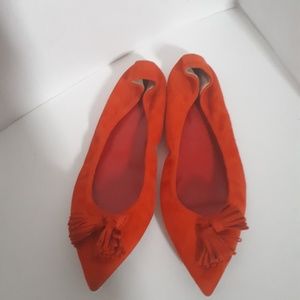 J. Crew Lottie Tassel Suede Flats